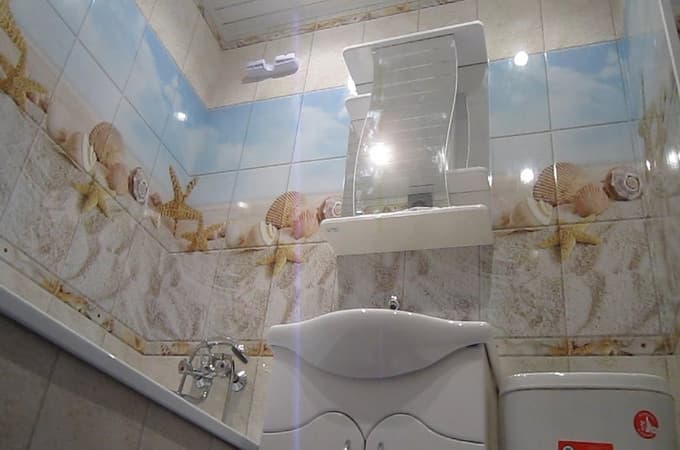Облицовка ванной пластиковыми панелями