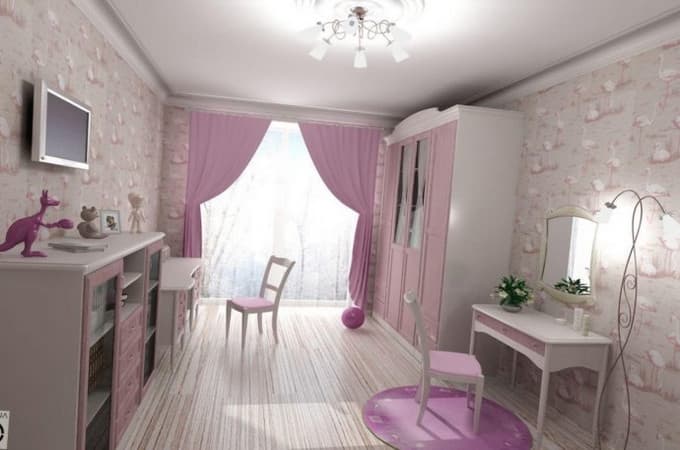 Ремонт детской комнаты для девочки